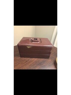 Vintage Brown Tupperware Stackable Organizer